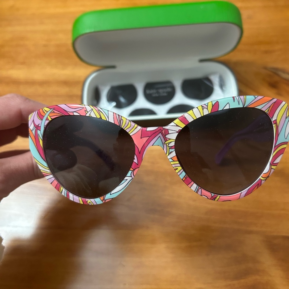 Kate Spade Paisleighs Colorful Floral Cat-Eye Sunglasses